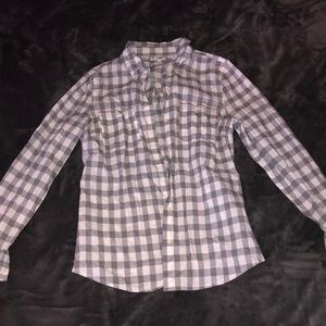 Grey and white flannel